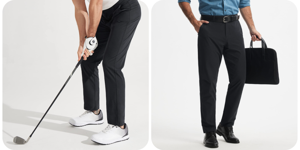 A man holding a golf club