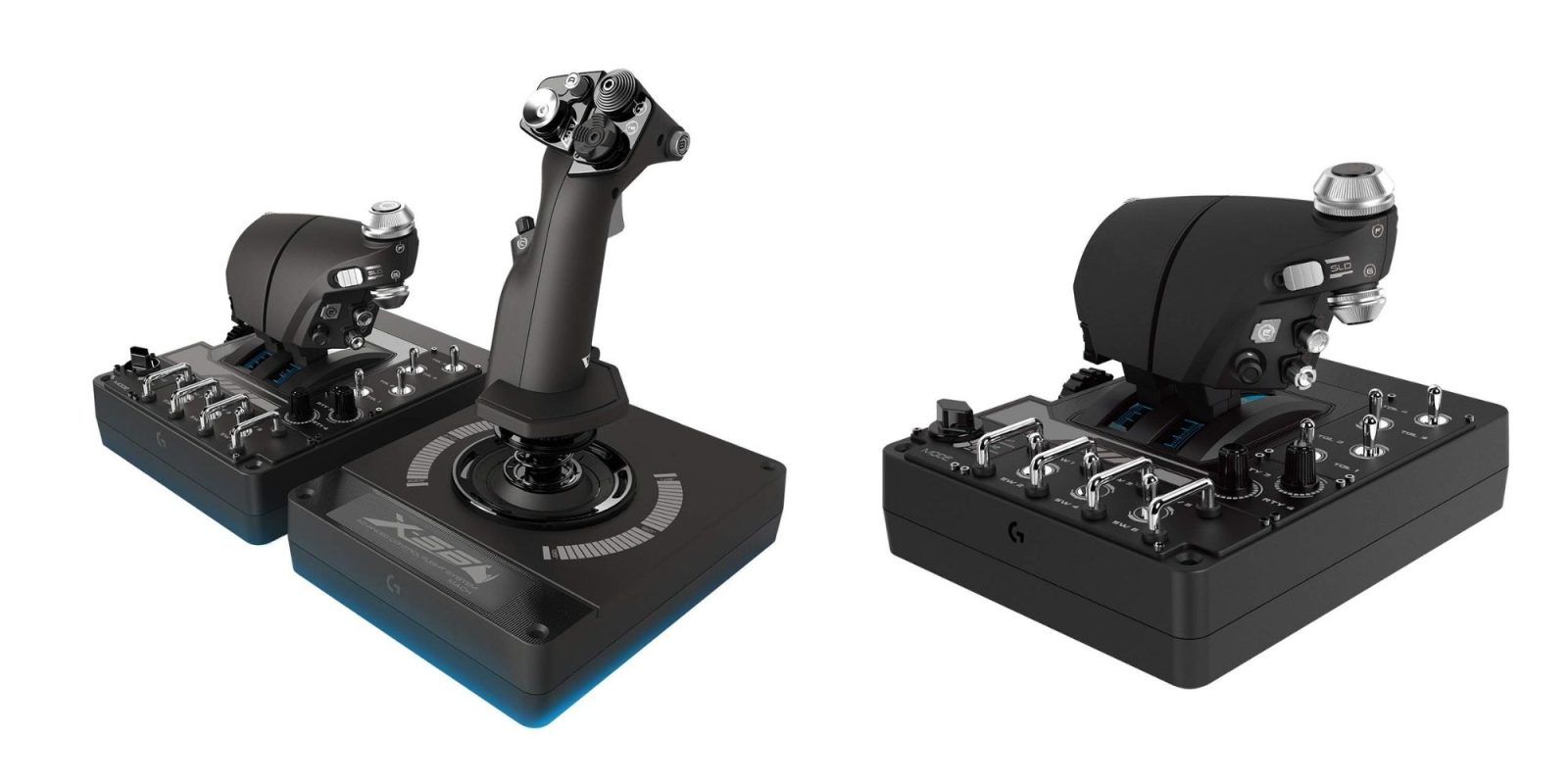 A close-up of a joystick
