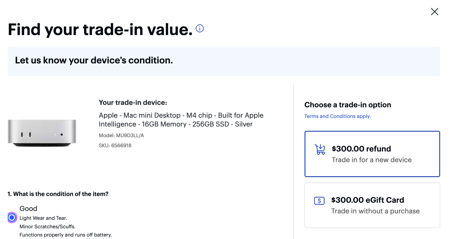 A screenshot of a product