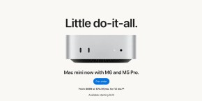 A computer device with text above it