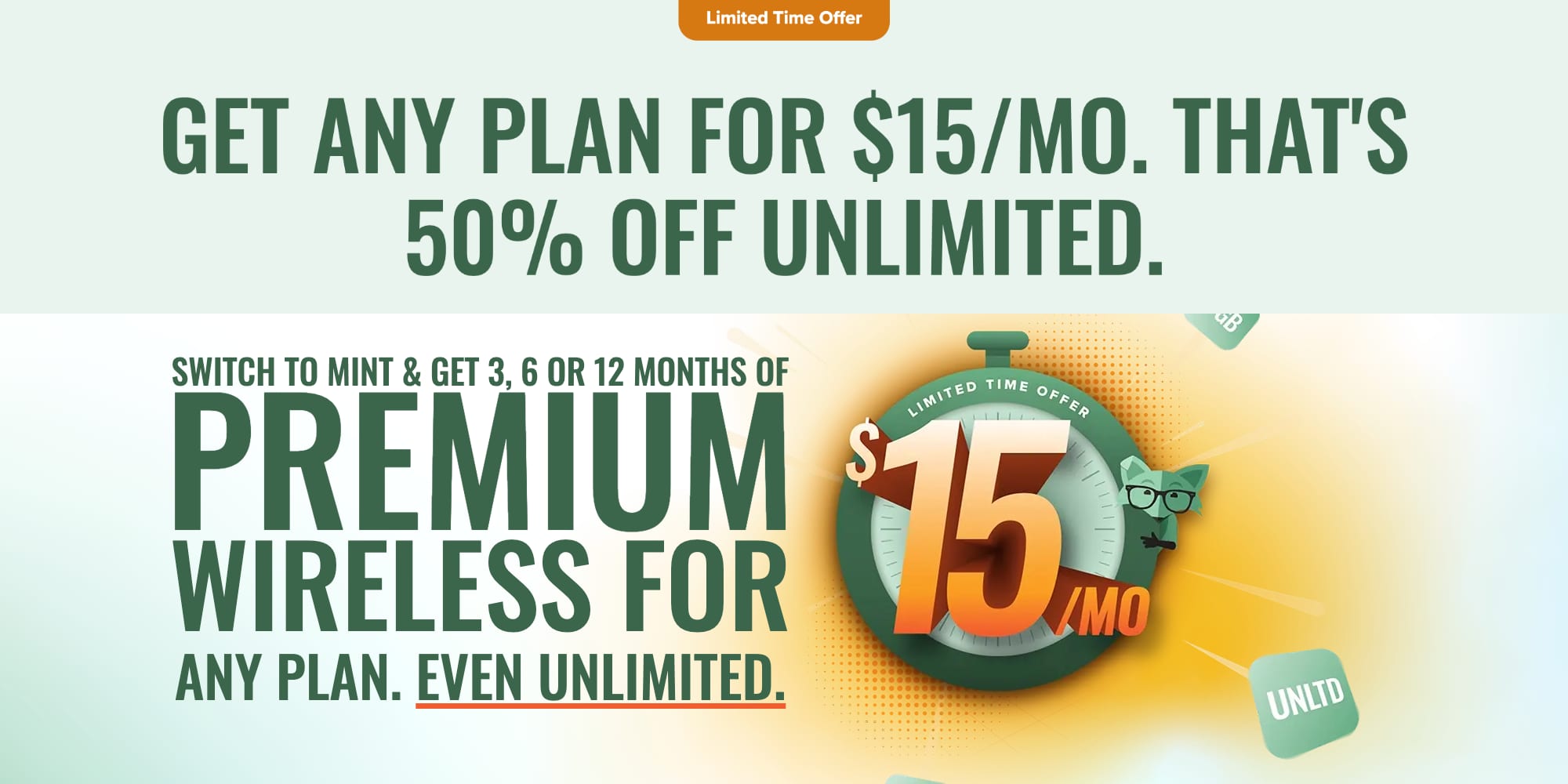 A advertisement for a discount