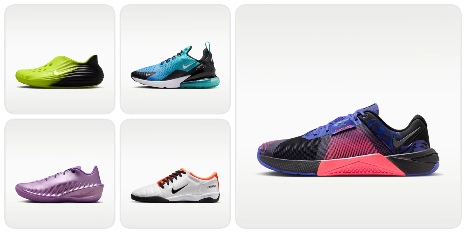 A collage of different shoes