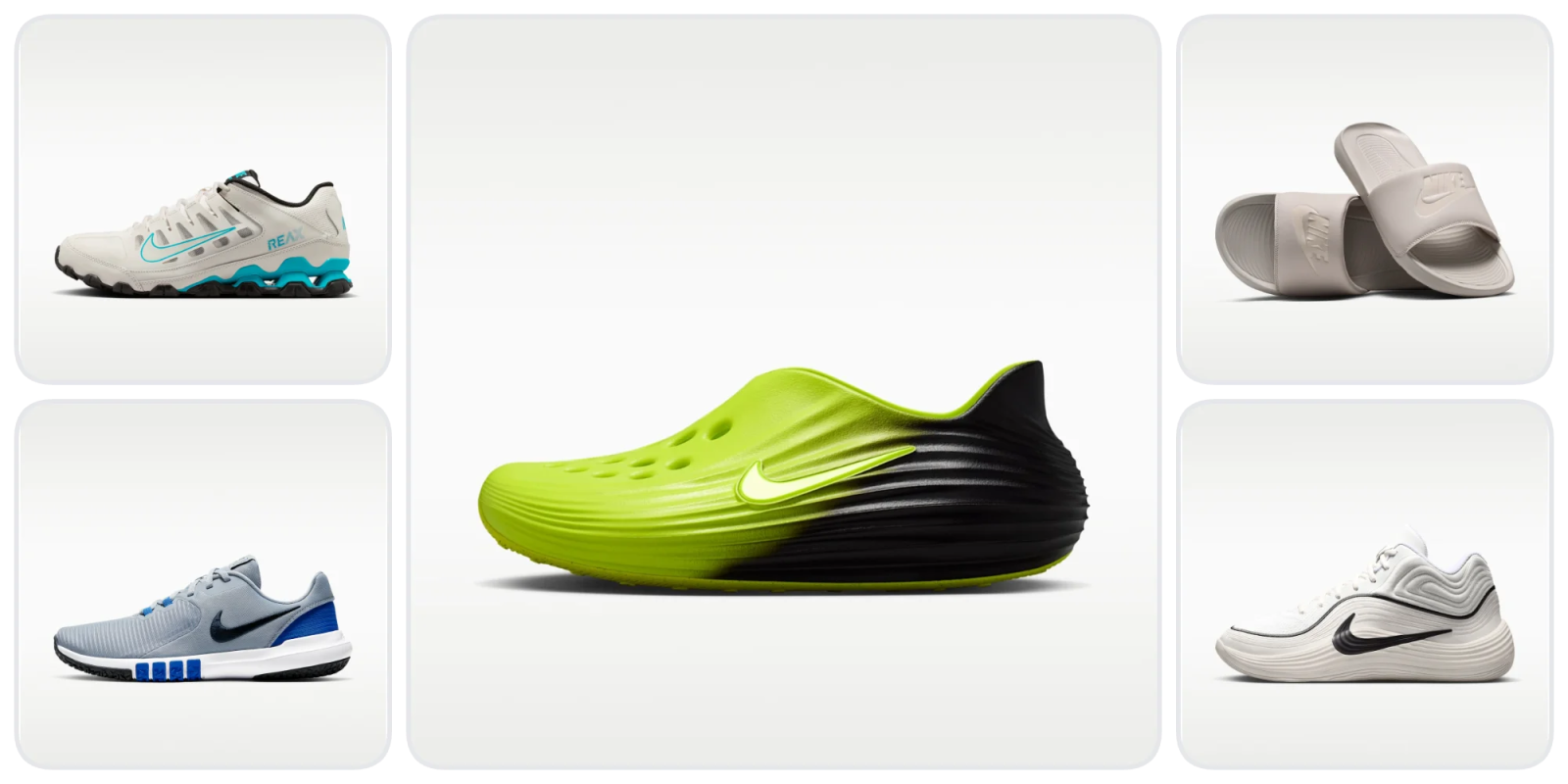 A green and black shoe