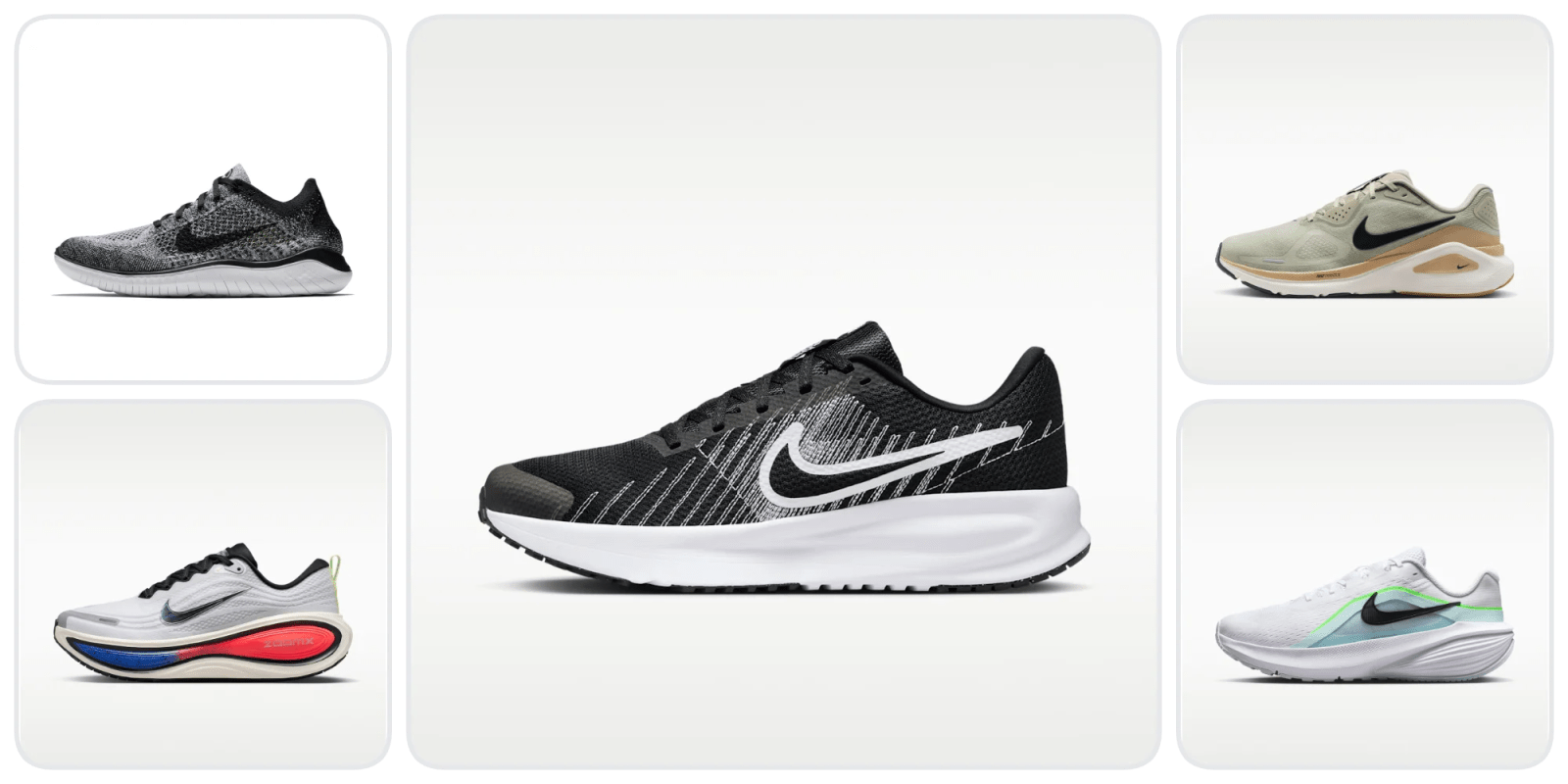 A black and white shoe