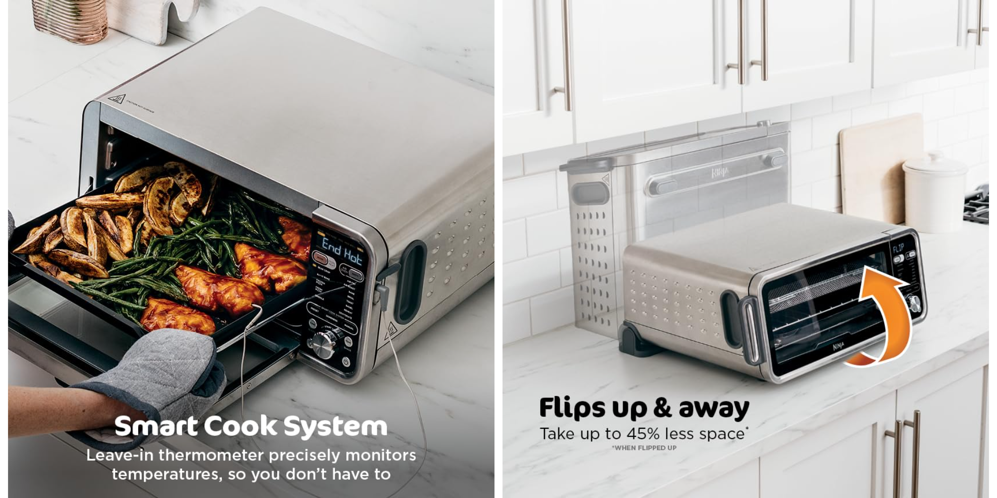Score the 13-in-1 Ninja Foodi Flip smart dual heat XL oven for your countertops while down at $250 ($120 off)