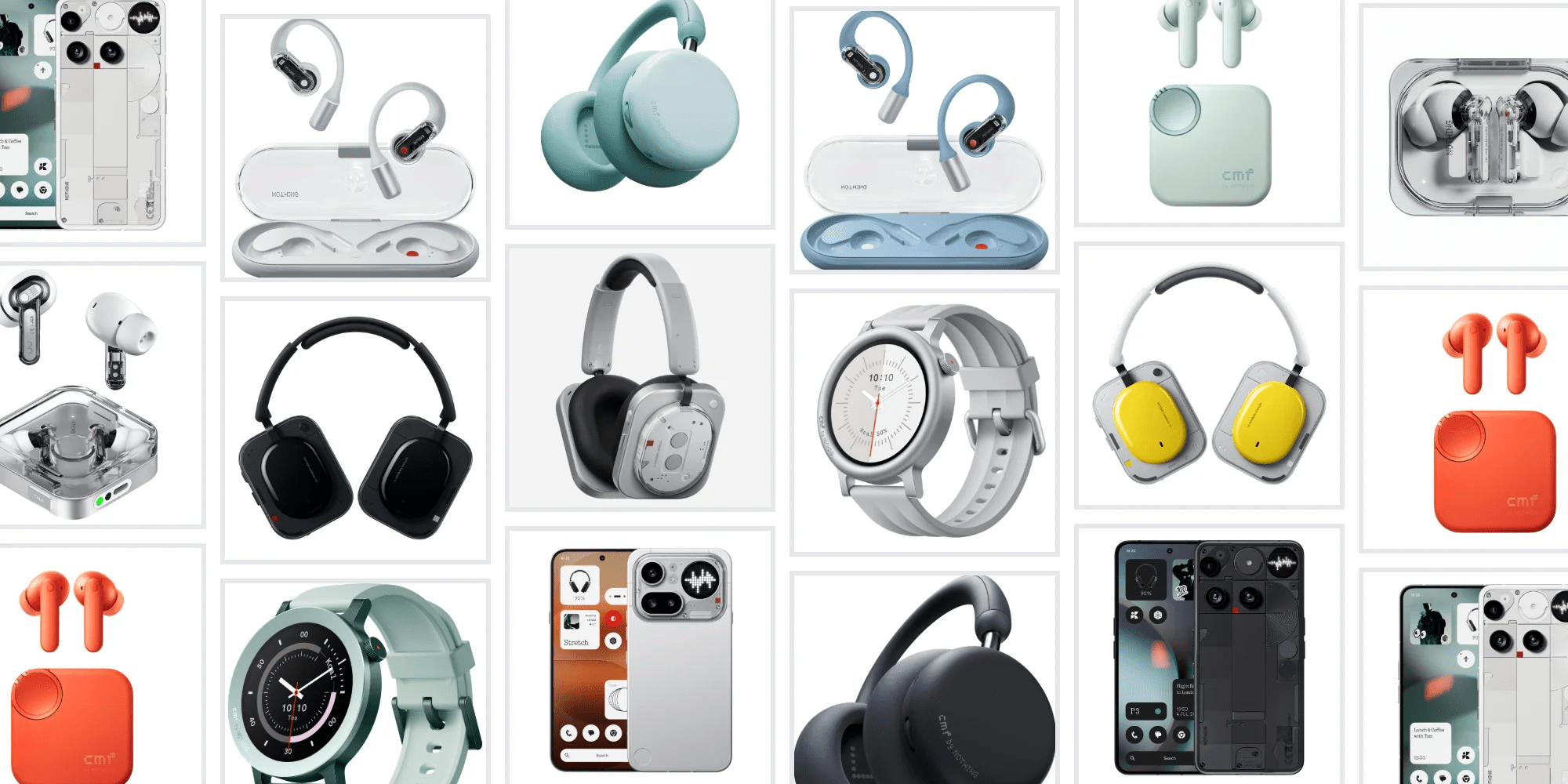 A collage of different electronic devices