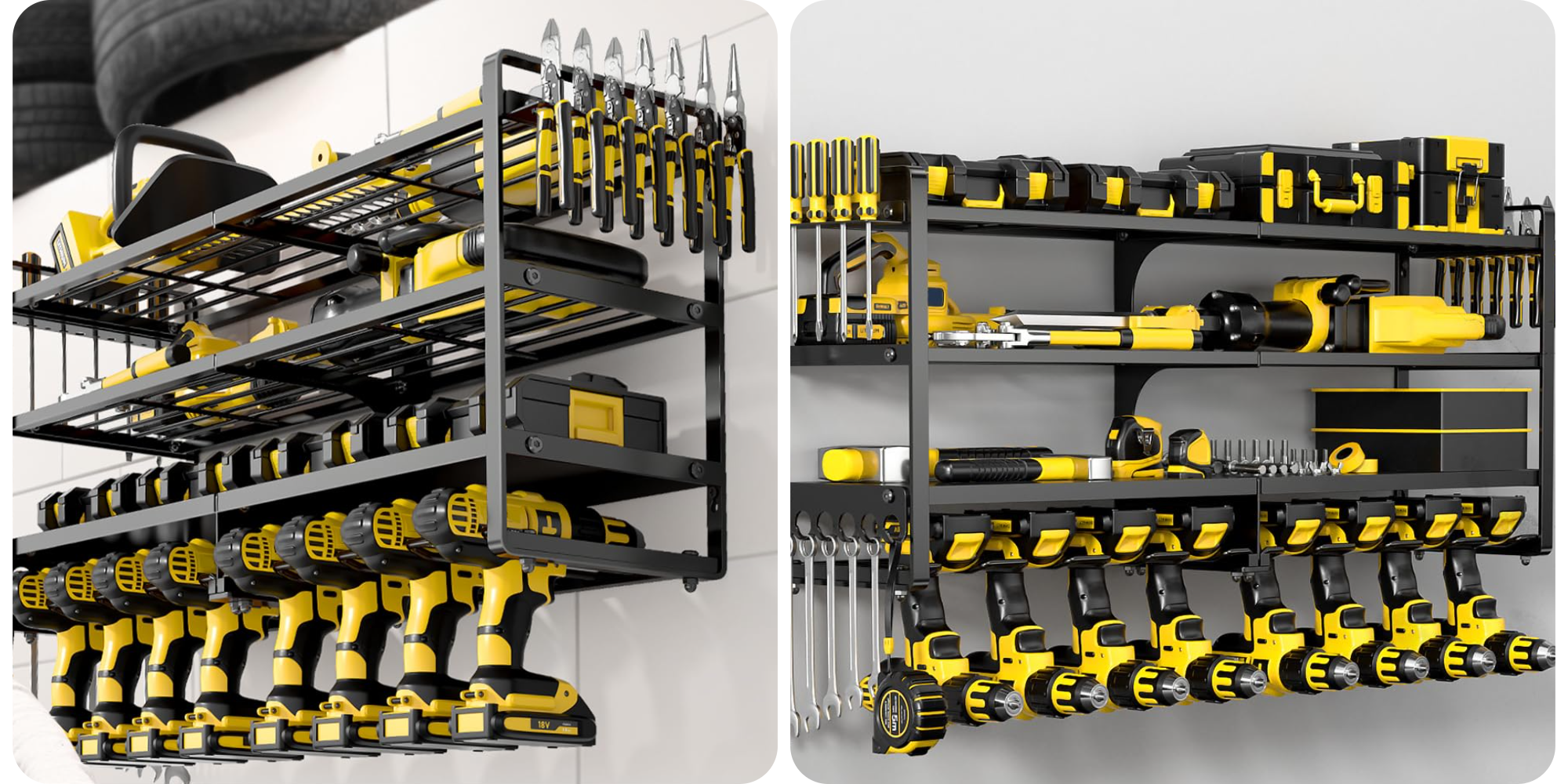 Tidy up your tools with this wall-mounted organizer that’s made of steel, now $40 (Reg. $60)