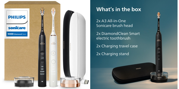 A collage of a toothbrush and a case