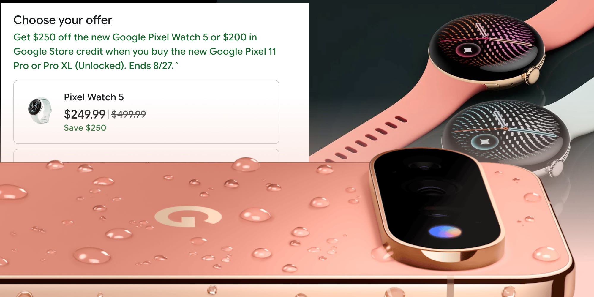 A cell phone with water drops on it
