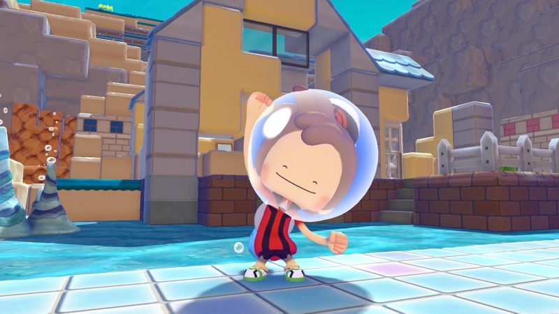 A cartoon character in a video game