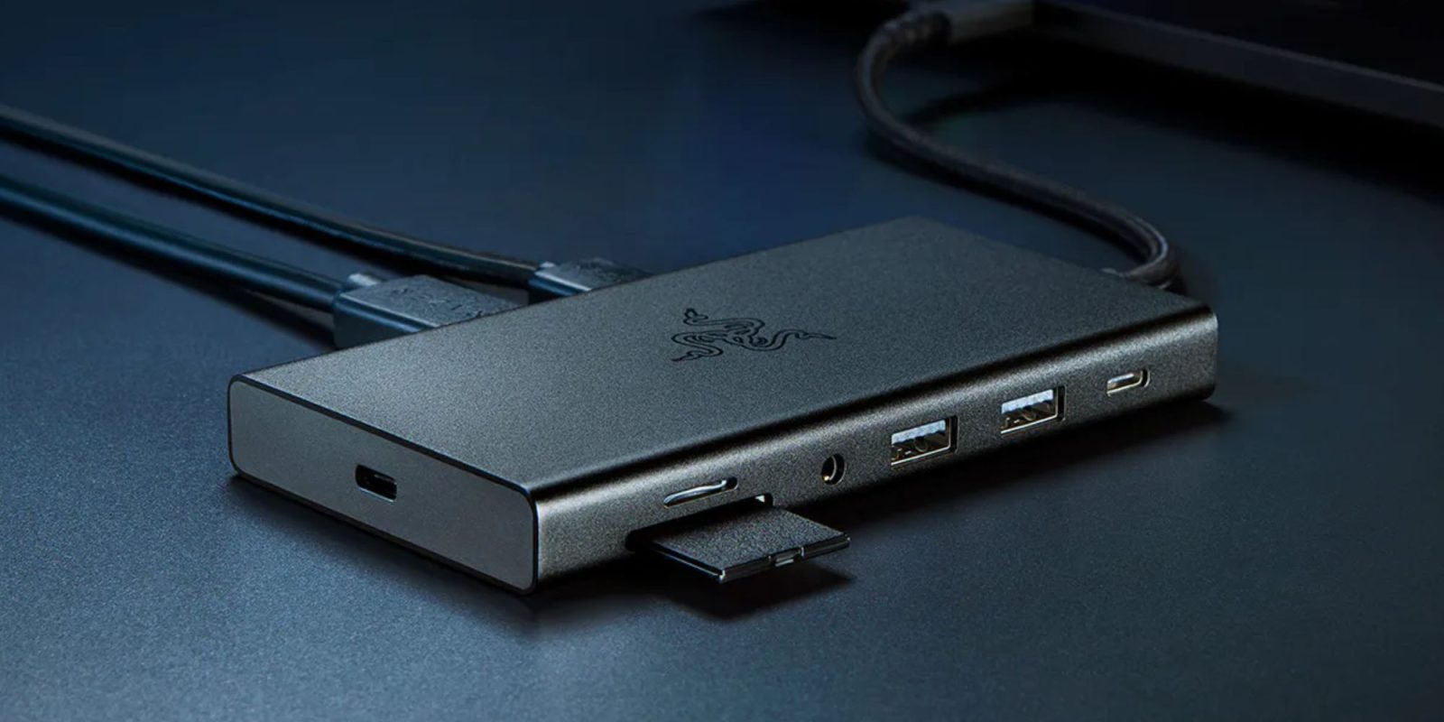 A black device with usb ports