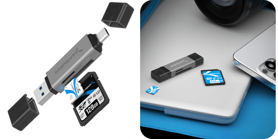 A close up of a flash drive