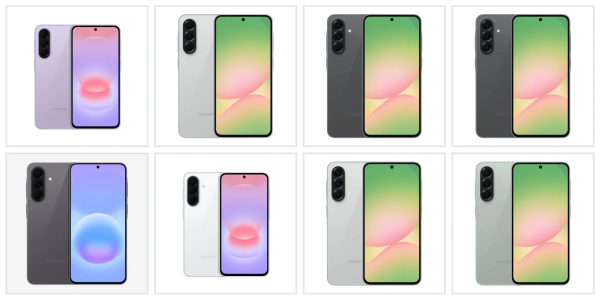 A group of cell phones