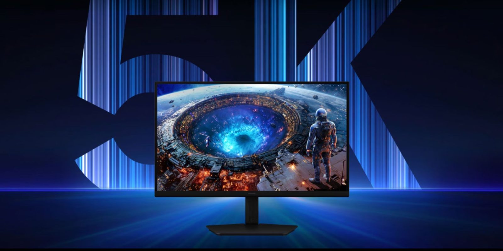 A computer screen with a picture of a planet in the center