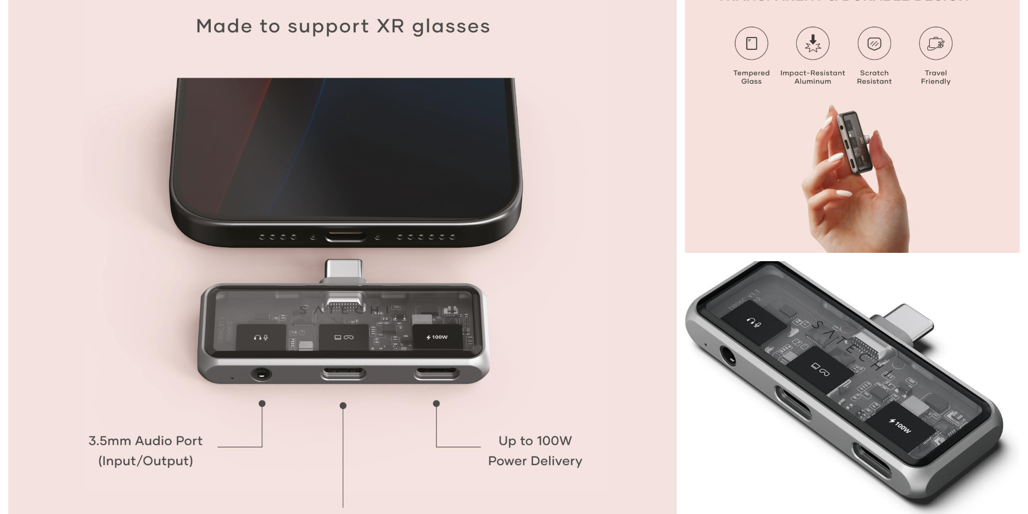 Satechi’s translucent 4-in-1 USB-C mobile hub with 4K HDMI drops to $38