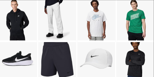 A collage of a man wearing a white shirt and shorts