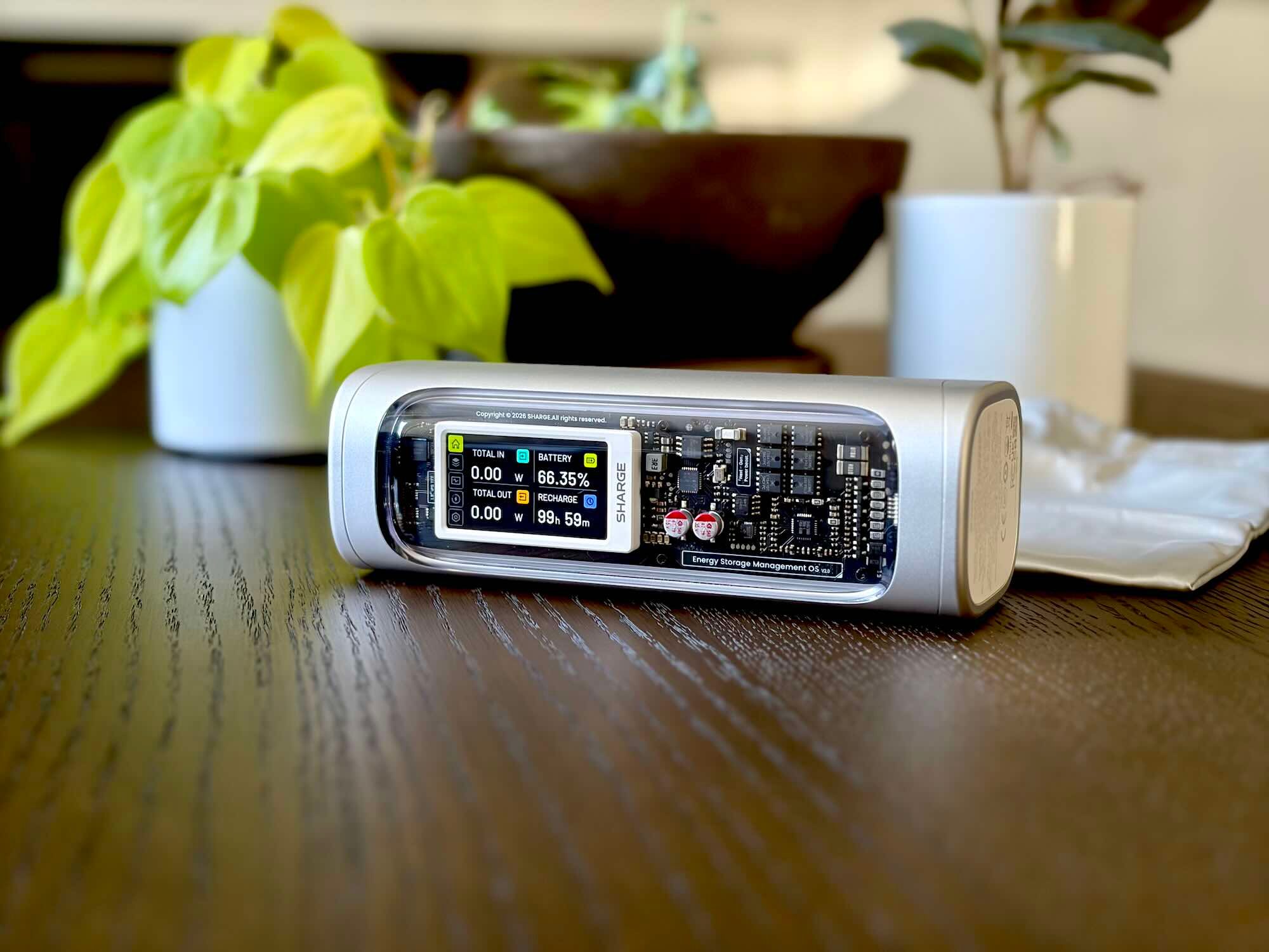 A electronic device on a table