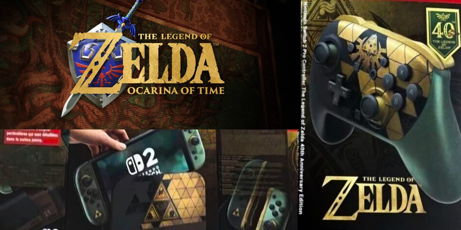 Nintendo Special Edition Zelda Switch 2 console-40th-anniversary