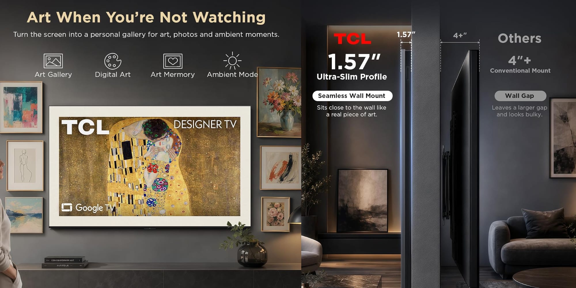 New TCL gallery-style mini-LED Google Smart TVs now up to $600 off at Amazon