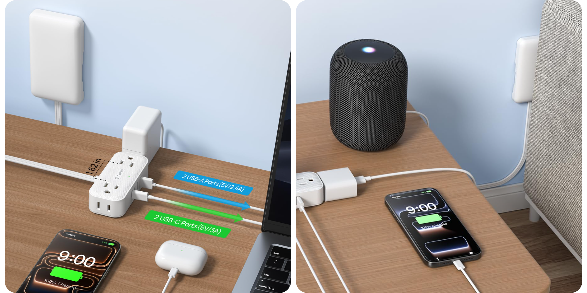 Built-in cover lets this 8-in-1 USB-C power strip sleekly relocate a wall outlet for $10 (Save 38%)