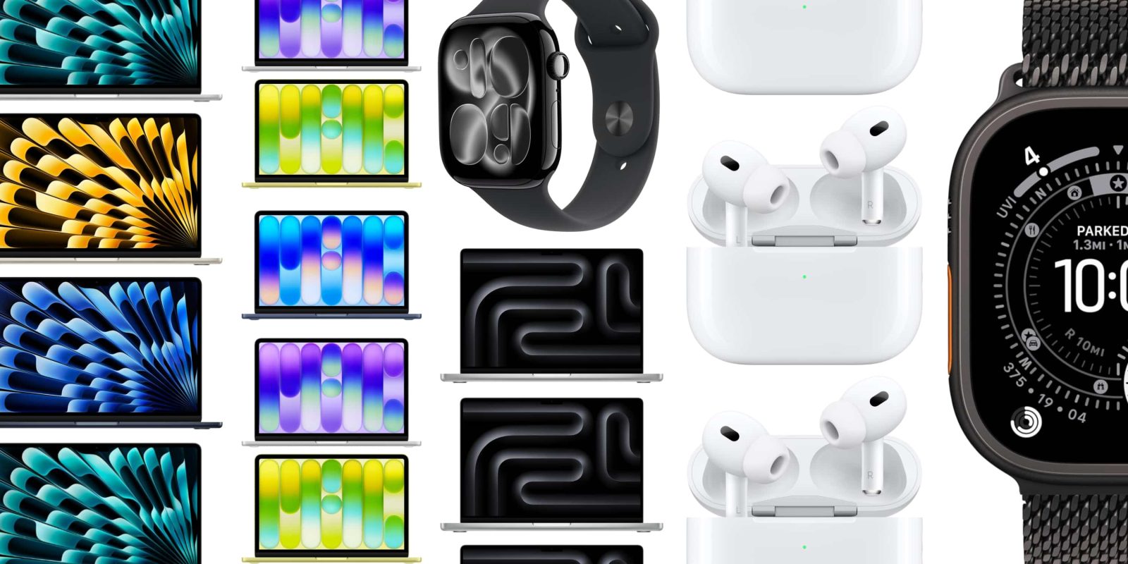 A collage of different electronic devices