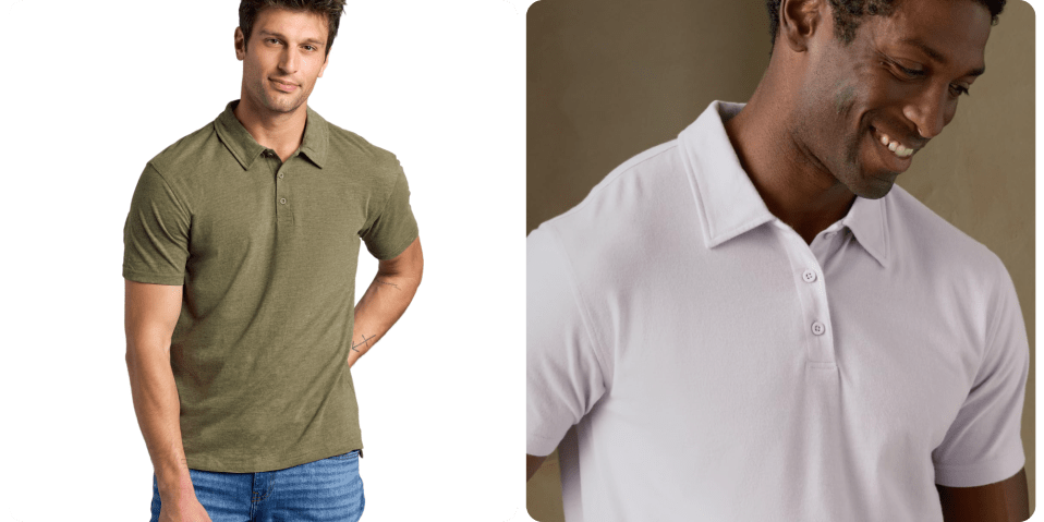 A man in a polo shirt
