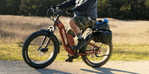 A person riding a bike