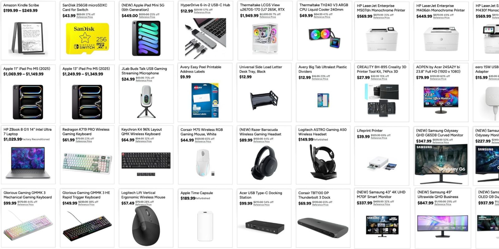Image showing listings from Woot's PC deals event.
