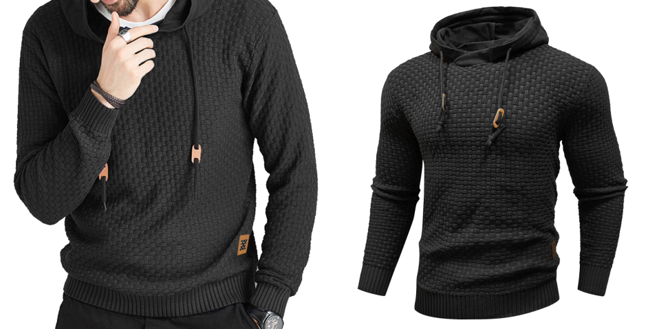 A collage of a man's sweater