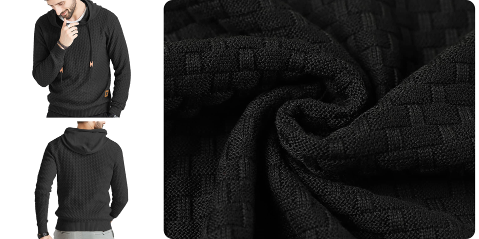 A close up of a black fabric