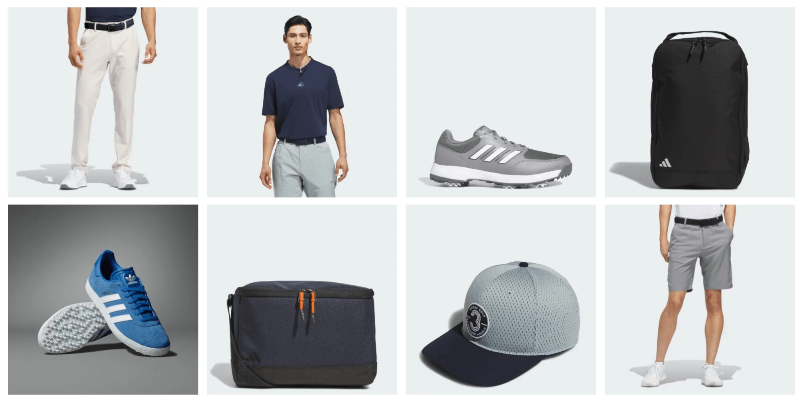 A collage of a man wearing a blue shirt and a hat