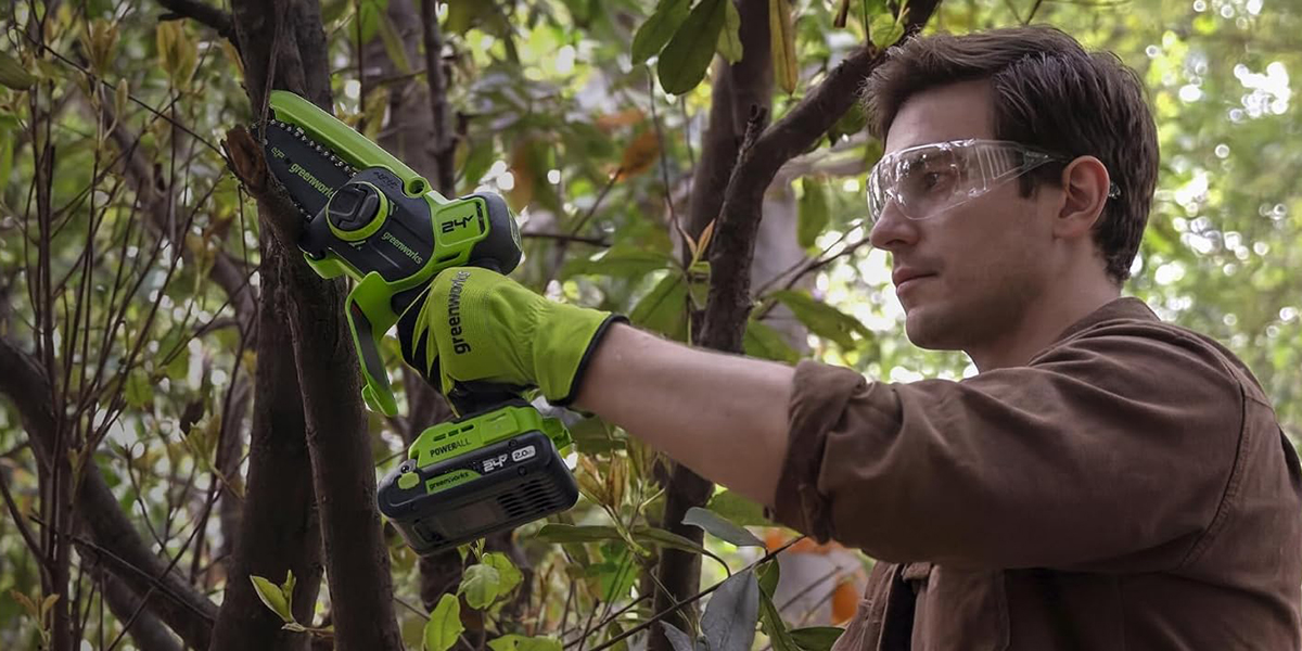 Grab Greenworks’ 24V 4-inch cordless mini chainsaw + 2.0Ah battery at an $80 low or the 6-inch bundle at $100 (Up to $60 off)