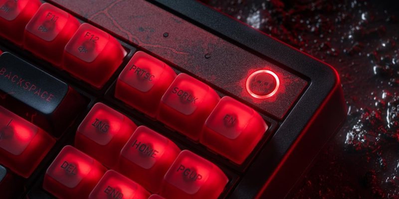 A close up of a keyboard