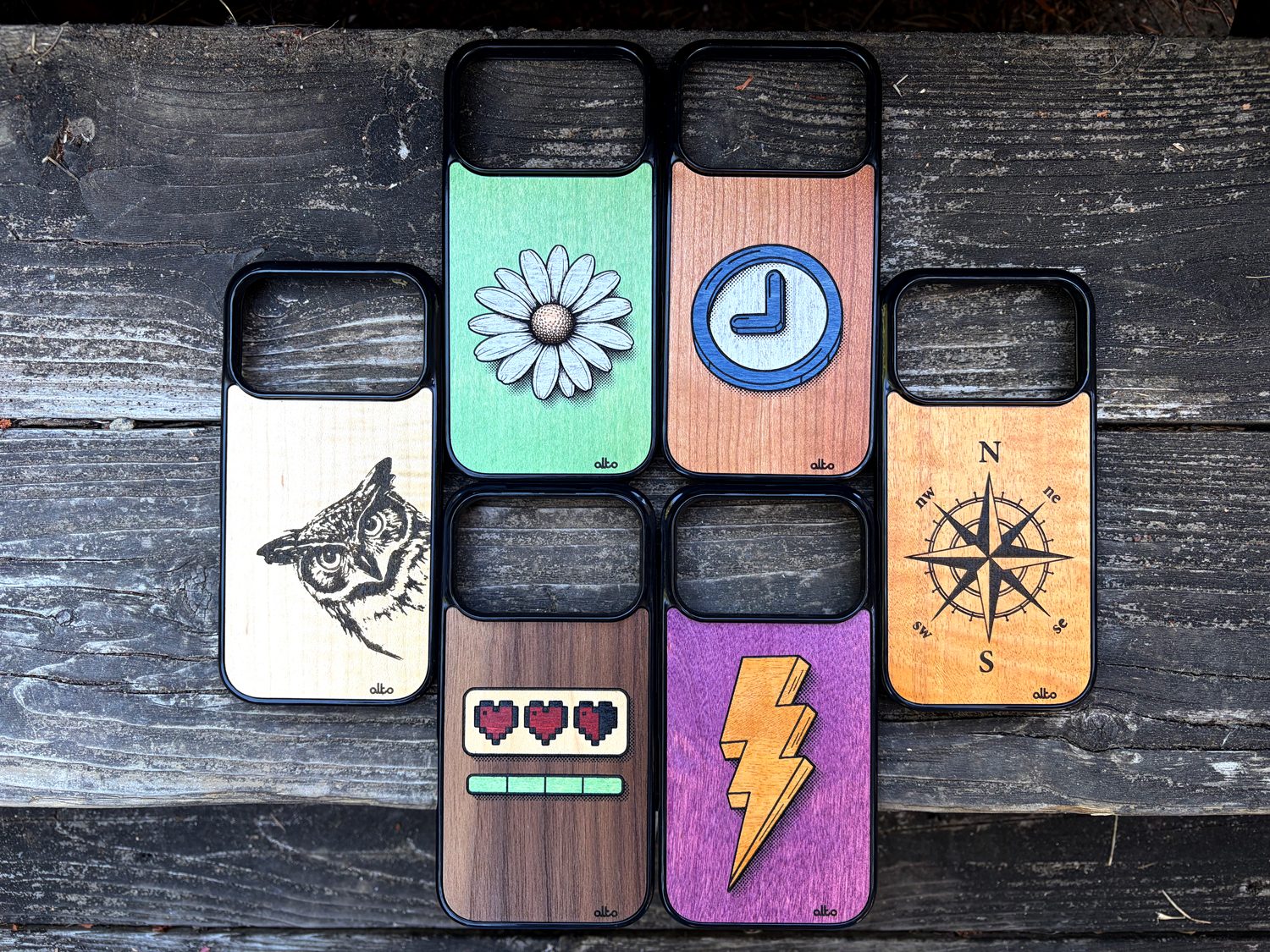 A group of cell phone cases