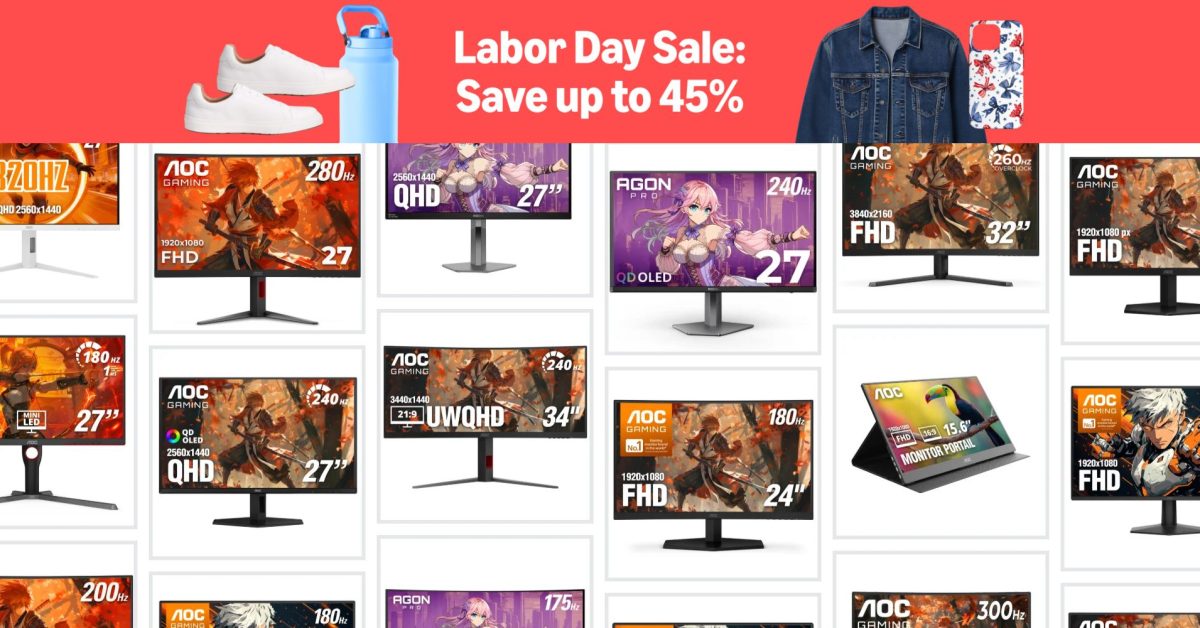 Upgrade your battlestation with Amazon’s AOC Labor Day deals on gaming and workstation monitors from just $50