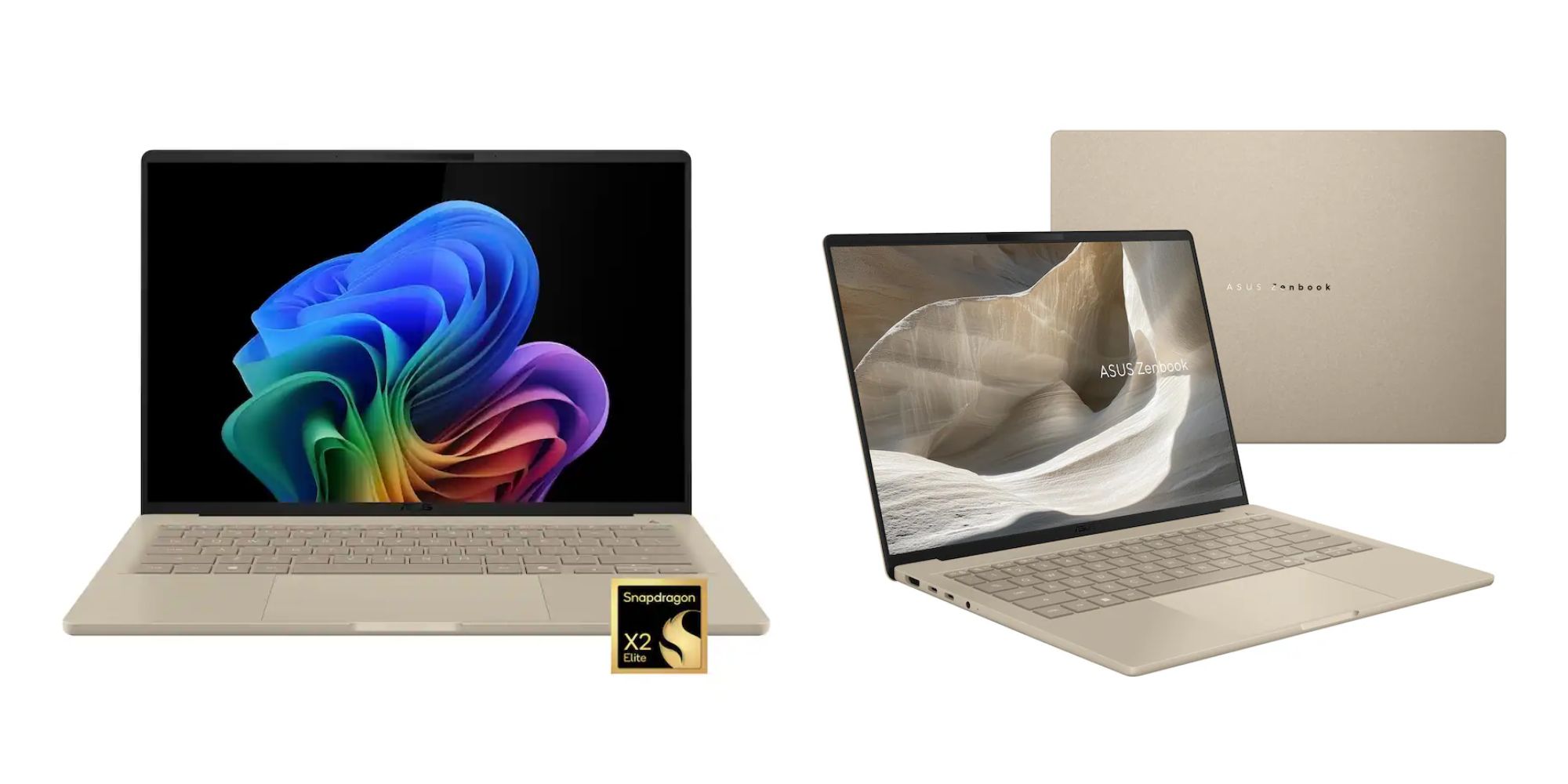 Image showing renders of ASUS' Zenbook A14 Snapdragon X2 Elite Copilot+ PC.