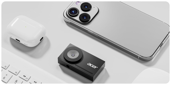 A cell phone and a camera