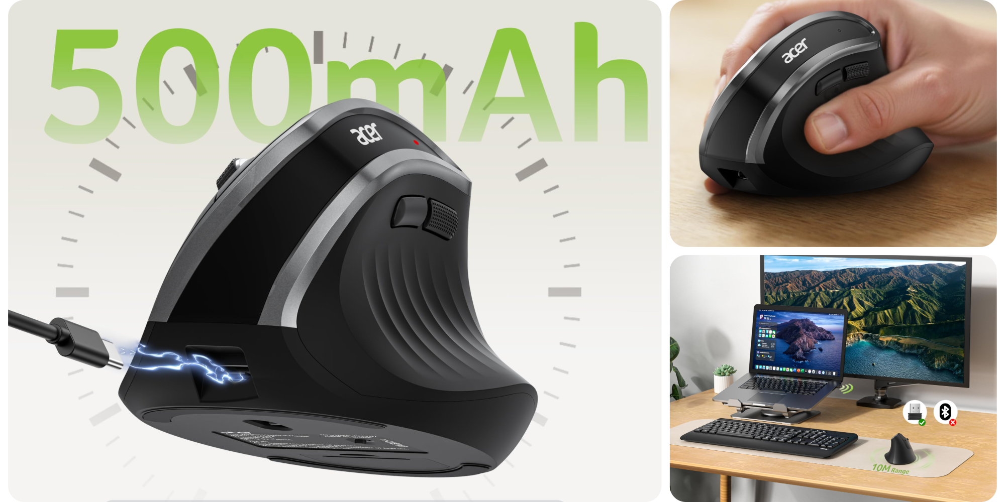 Take a vertical mouse for a spin while Acer’s textured model is only $18