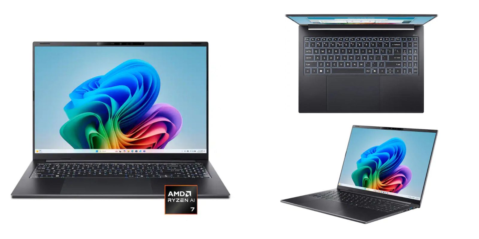 A laptop with a keyboard