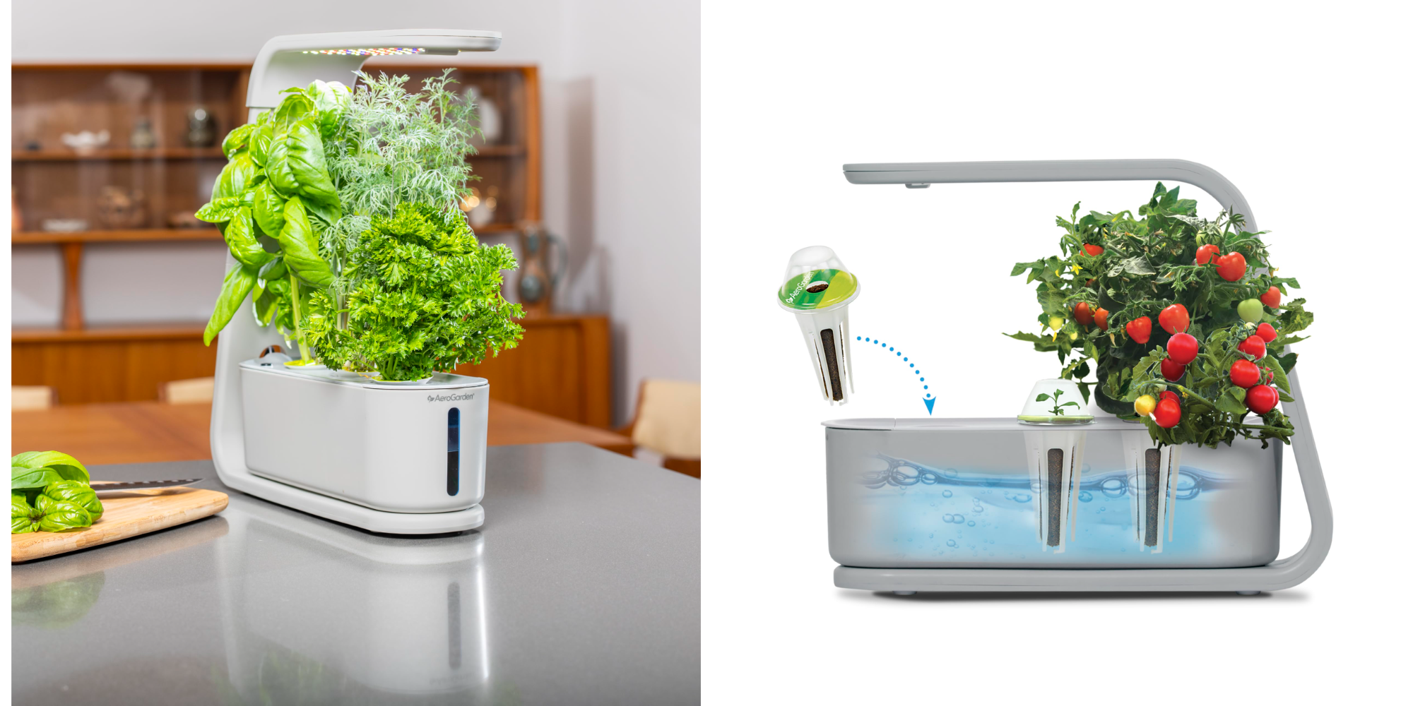 Grow herbs in your kitchen without taking up much space in this AeroGarden Sprout hydroponic system at a $30 low