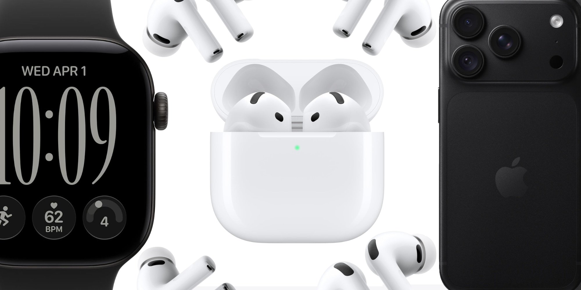 A white wireless earbuds in a case