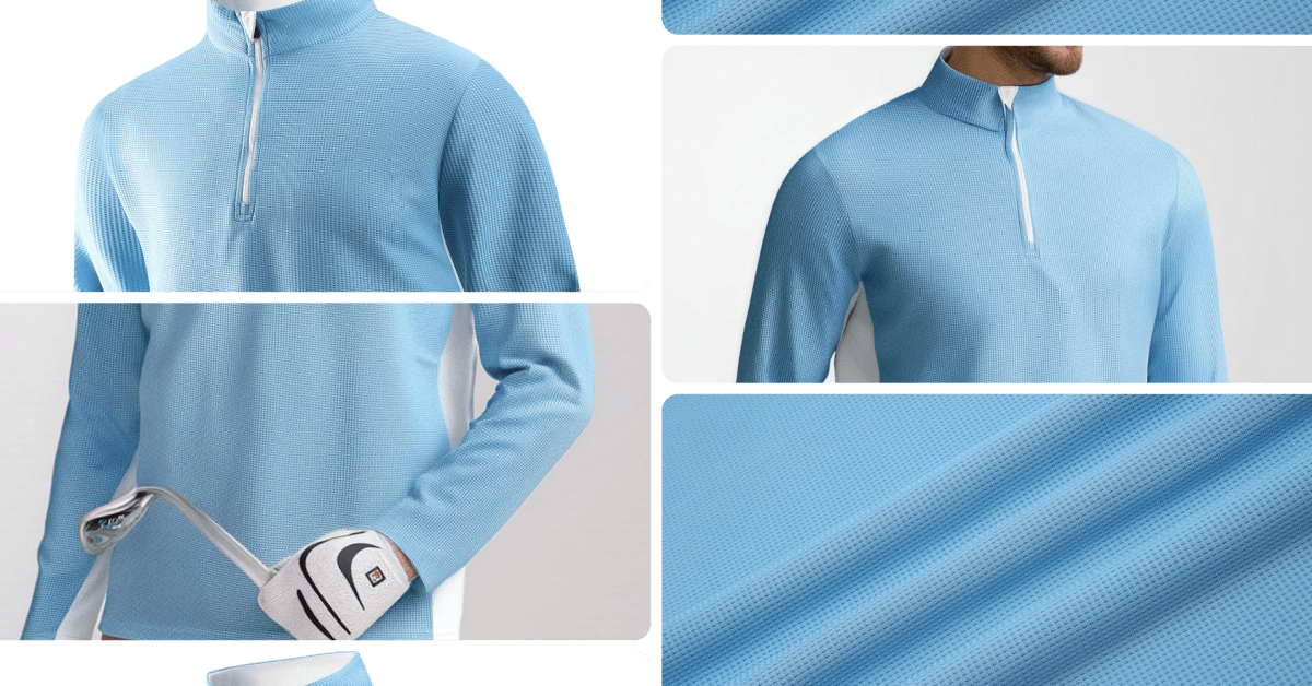 Bag a long-sleeve zip-up golf polo for .50 across a variety of styles (Reg. ) Bag a long-sleeve zip-up golf polo for .50 across a variety of styles (Reg. )