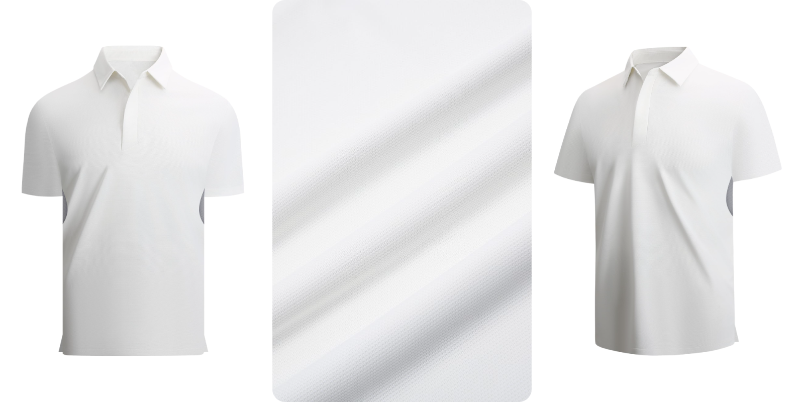 A collage of a white shirt