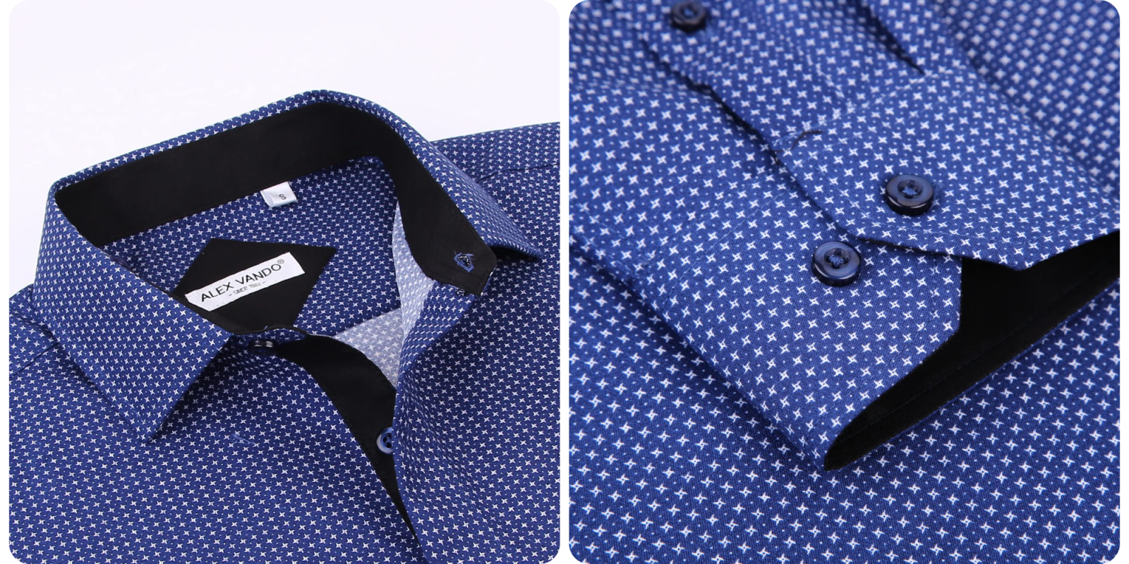 A close up of a blue shirt