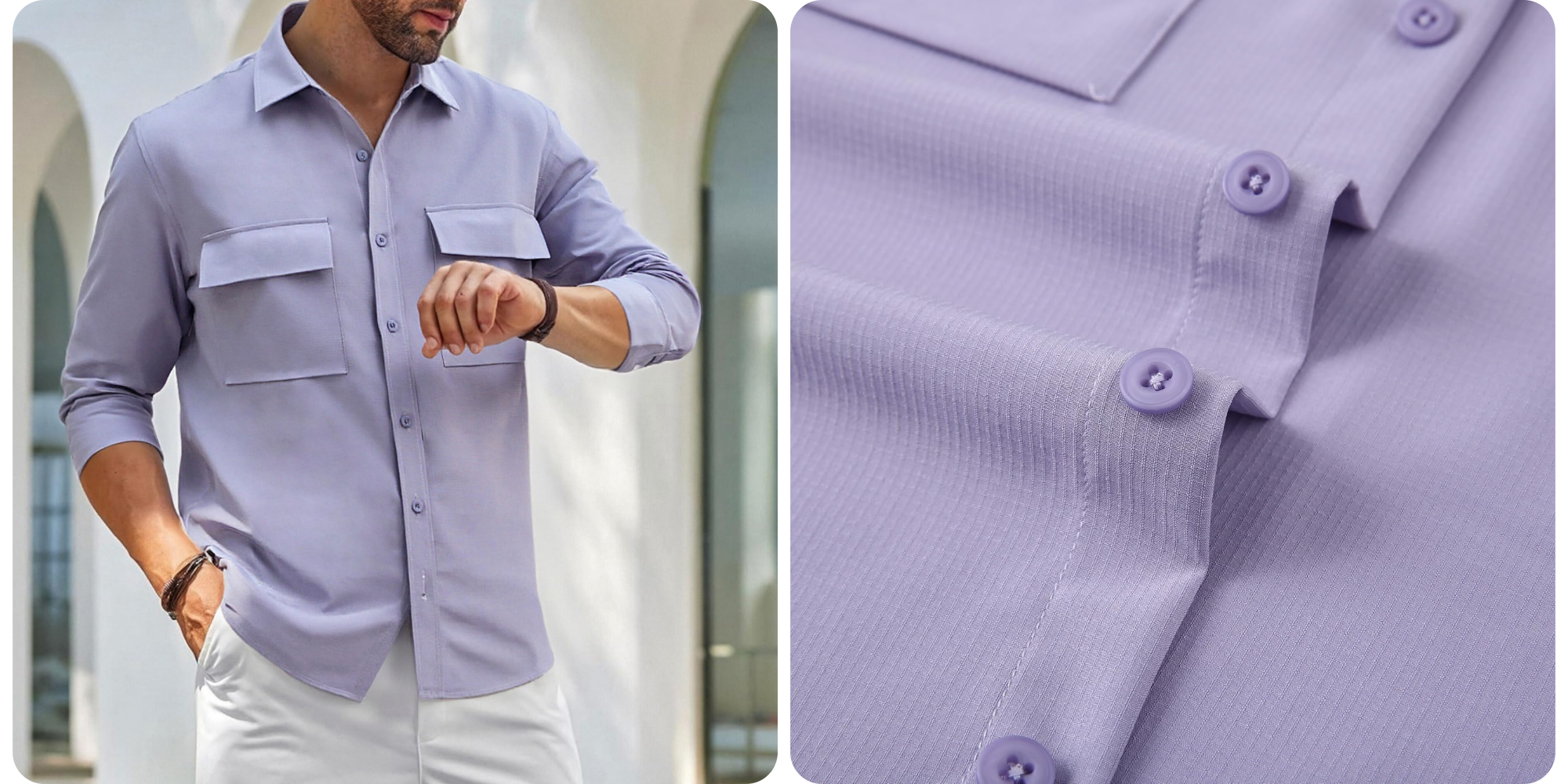 These stretchy dress shirts are priced from $10 right now (50% off)