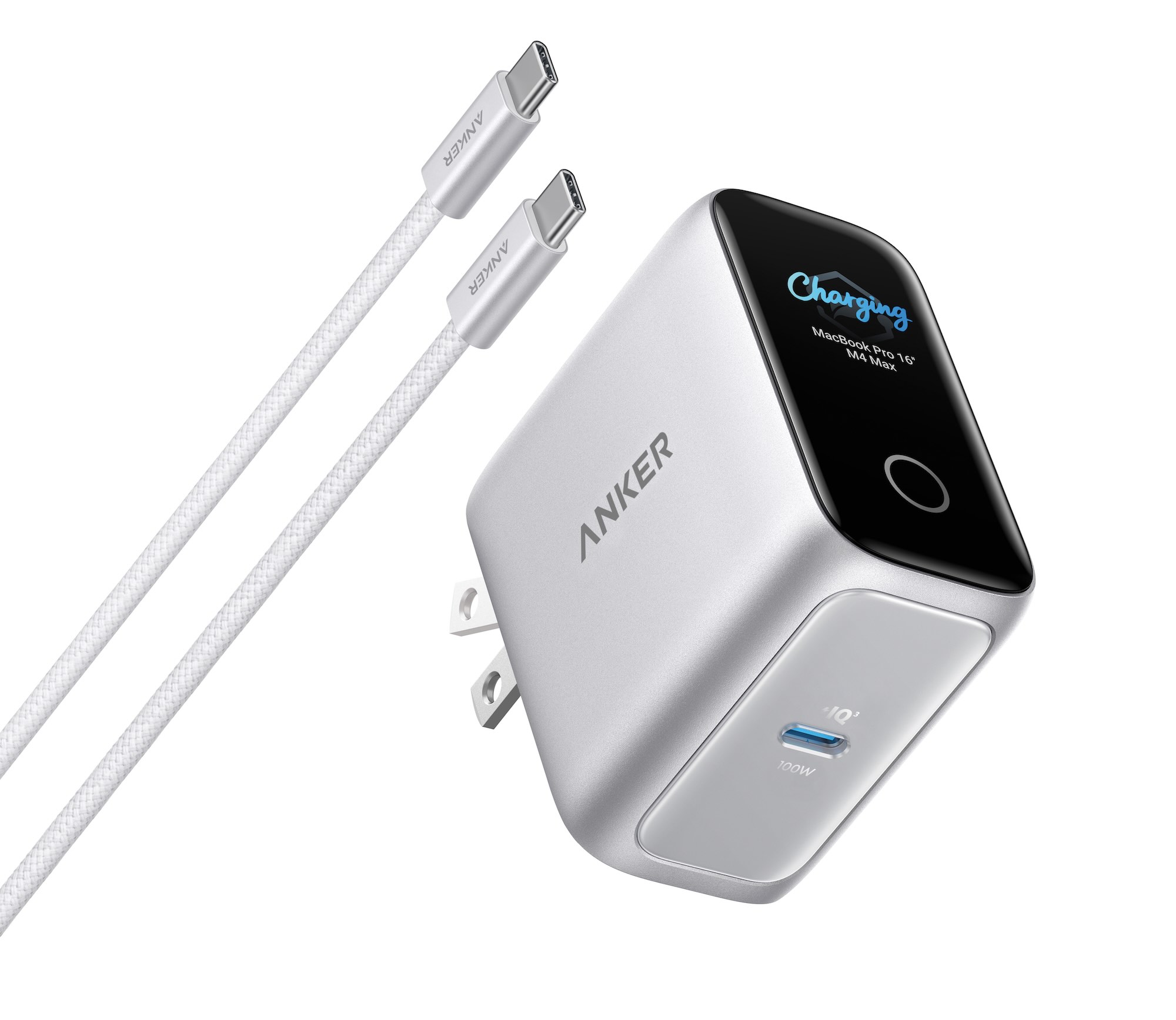 A charging device with cables
