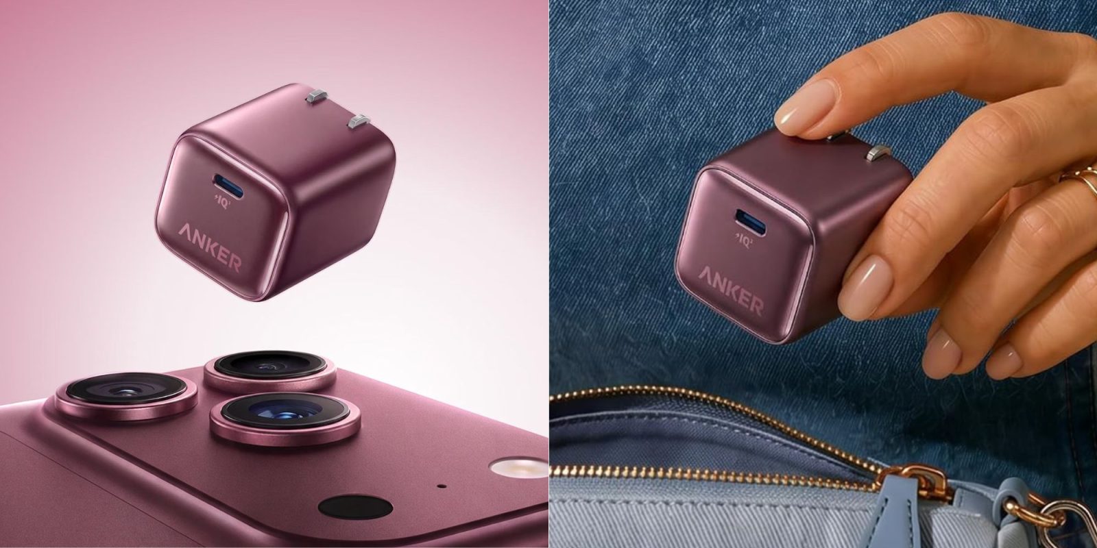 Anker Nao Neo charger in Burgundy.