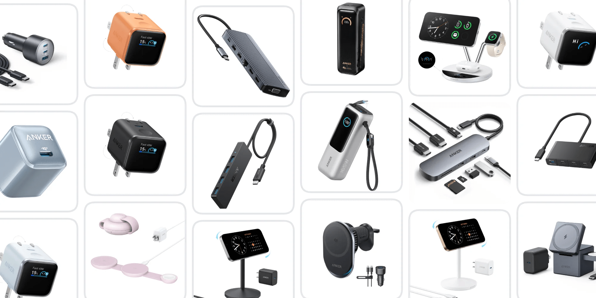 A collage of different electronic devices