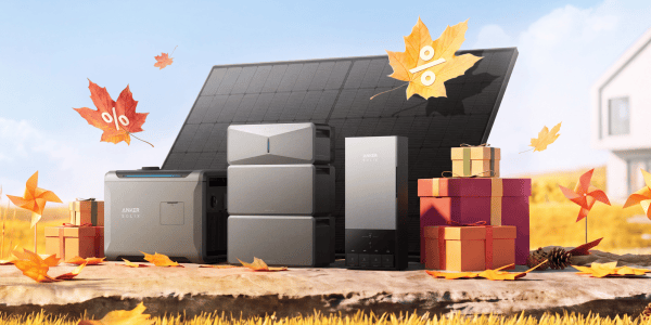 A solar panel with several boxes and a solar panel