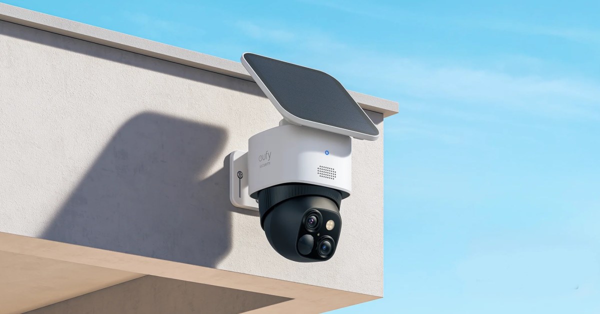Save up to 43% on Anker eufy security cameras, like the solar-charging SoloCam S340 down at $140 ($60 off), more from $60
